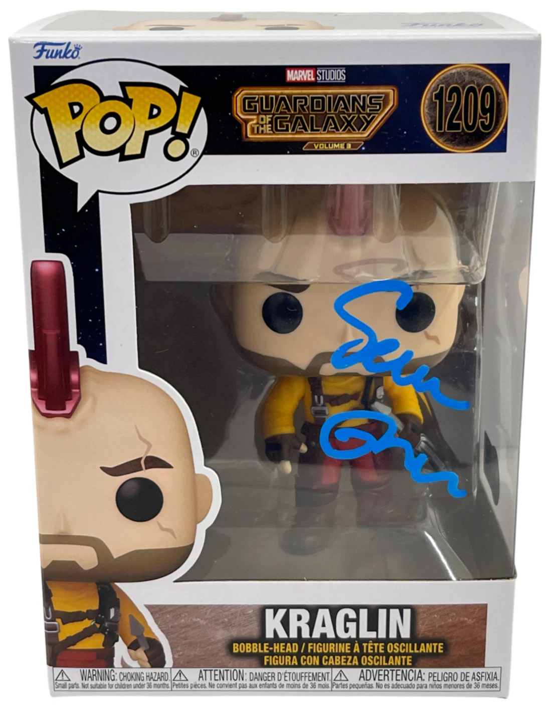 Sean Gunn Signed Kraglin Funko Guardians of the Galaxy Autograph Beckett