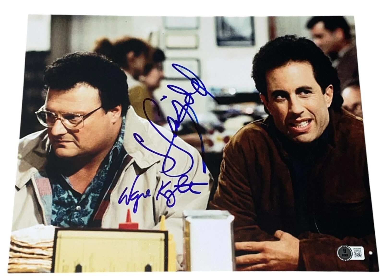 Jerry Seinfeld Wayne Knight Signed Autograph 11x14 Photo 
