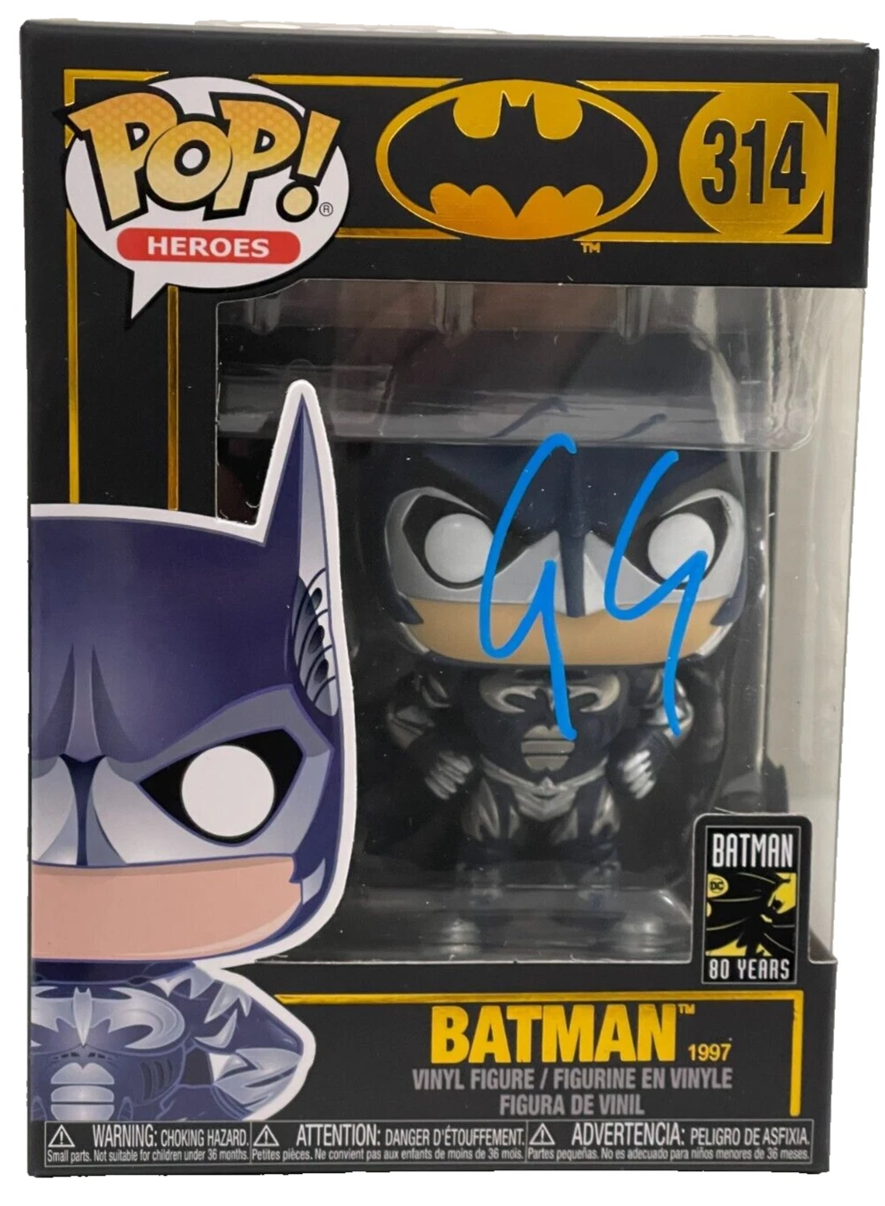 George Clooney Signed Batman Funko 314 Authentic Autograph Beckett