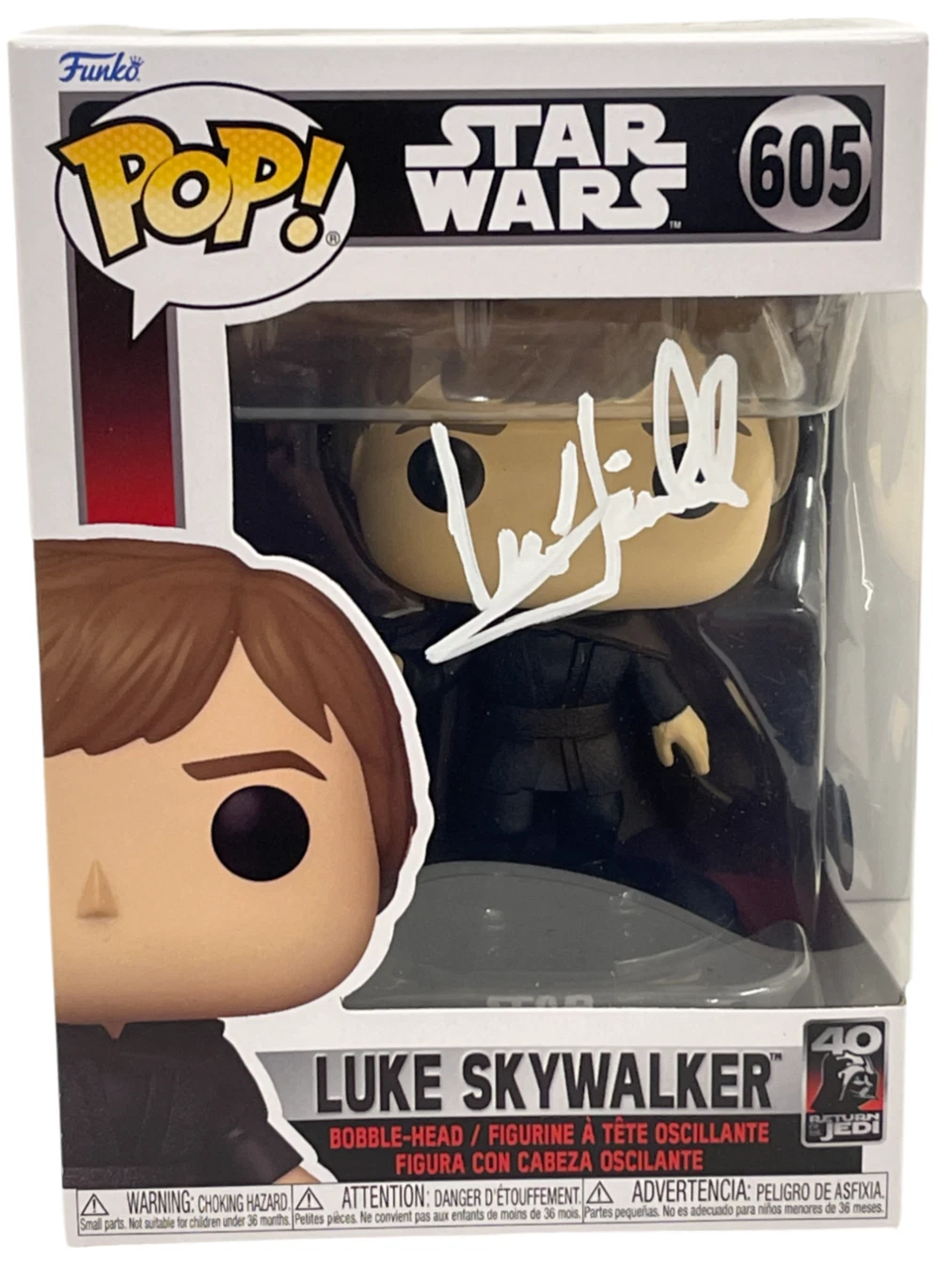 Mark Hamill Signed Luke Skywalker Funko Star Wars Autograph Beckett LOA