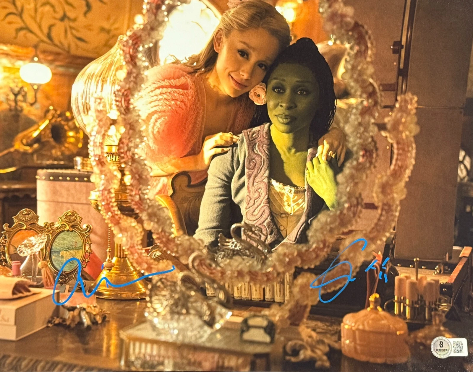 Ariana Grande Cynthia Erivo Signed 11x14 Photo Wicked Autograph Beckett
