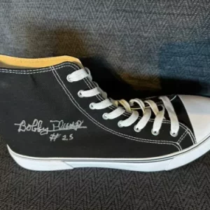 1954 Milan Indians Game Winning Shot Bobby Plump Signed New Shoe Hoosiers Movie