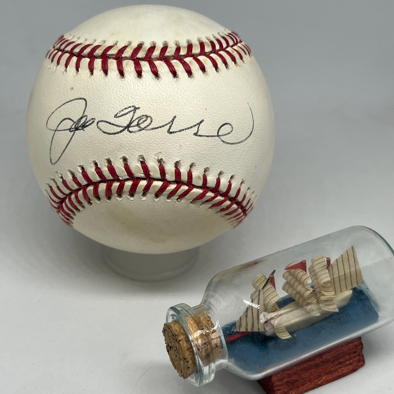 Joe Torre signed Rawlings ONL Baseball JSA COA Yankees Braves HOF Auto A3476