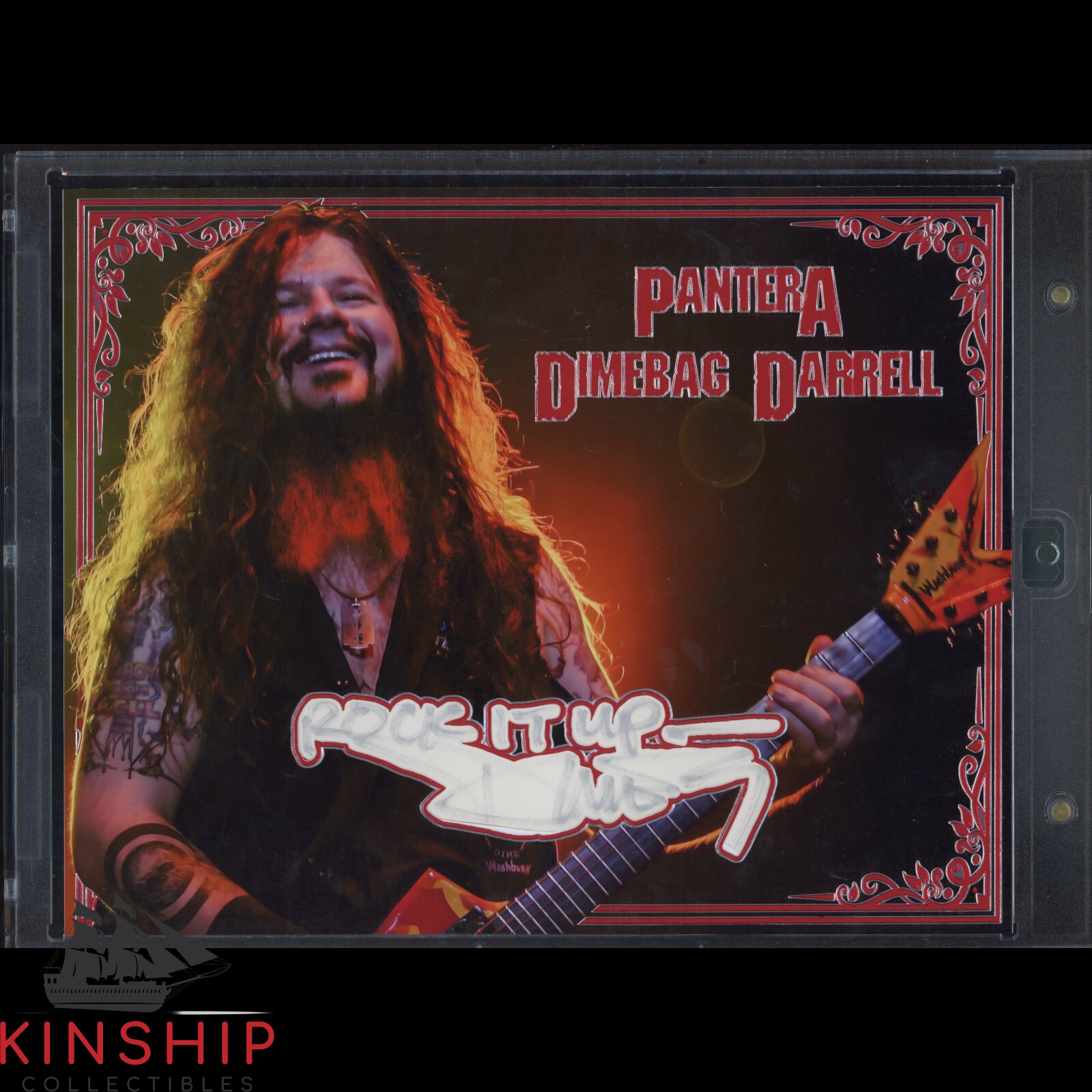 Dimebag Darrell signed Cut 8x10 Custom Photo JSA LOA Pantera Auto Z1913