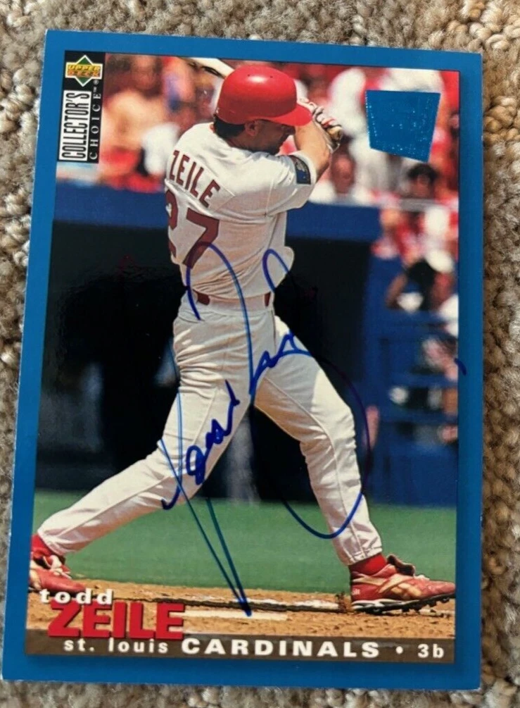 1995 Collector's Choice SE #74 Todd Zeile signed autographed card Cardinals