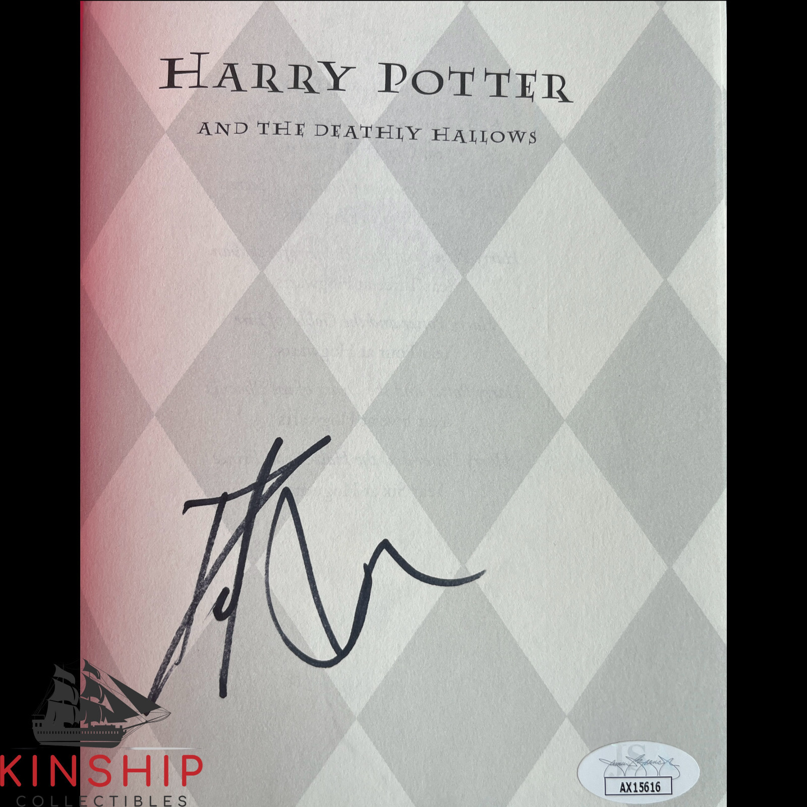 Daniel Radcliffe signed Harry Potter & the Deathly Hallows Book JSA COA E253