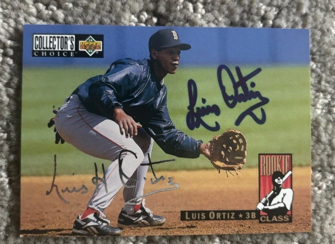 1994 Collector's Choice Silver Signature Card #15 Luis Ortiz signed autographed