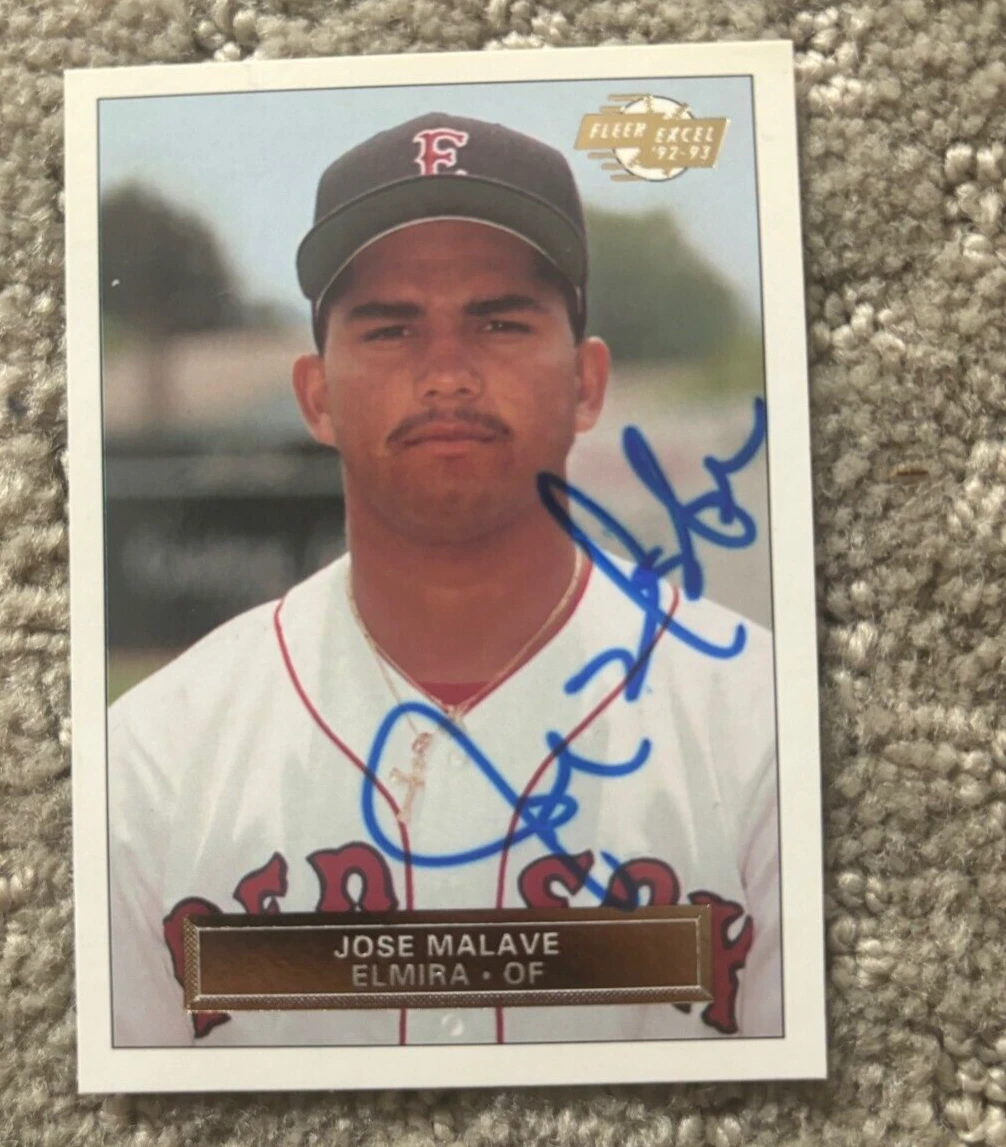 1992 FLEER EXCEL SIGNED #133 JOSE MALAVE ELMIRA PIONEERS AUTOGRAPHED CARD COLLECTIBLE MEMORABILIA