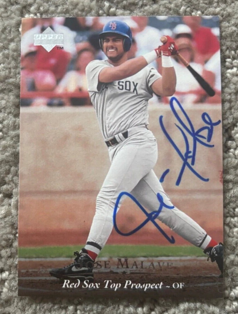 1995 Upper Deck Minors Jose Malave #18 AUTOGRAPHED Red Sox SIGNED Card