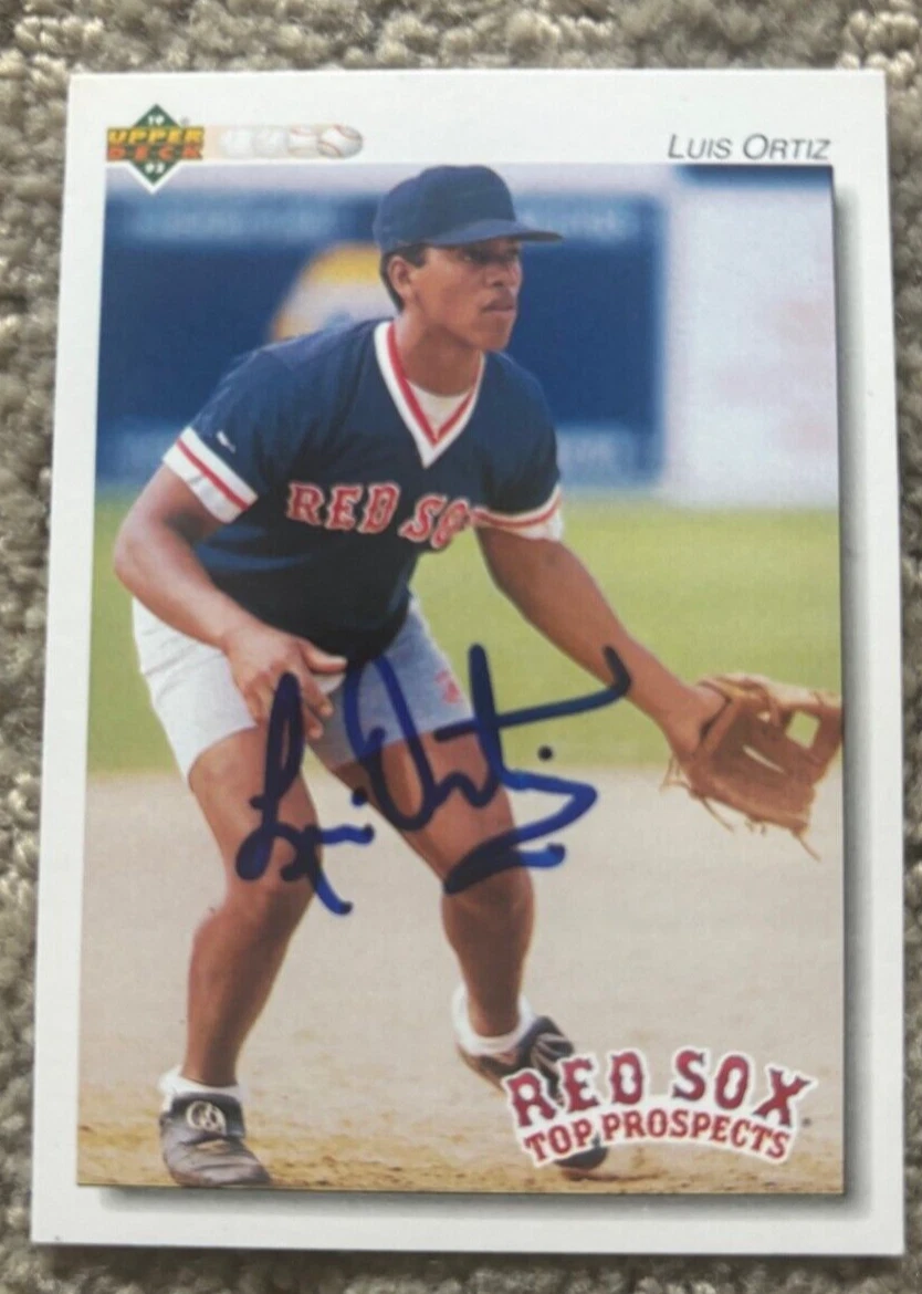 1992 Upper Deck Minor Luis Ortiz #114 Auto Signed Autographed Card Red Sox
