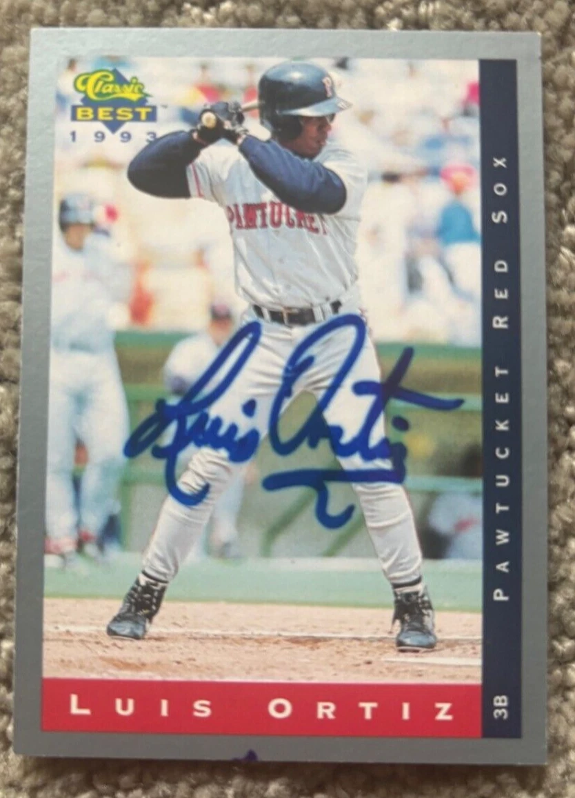 1993 Classic Best Luis Ortiz signed autographed card Pawtucket Red Sox #57