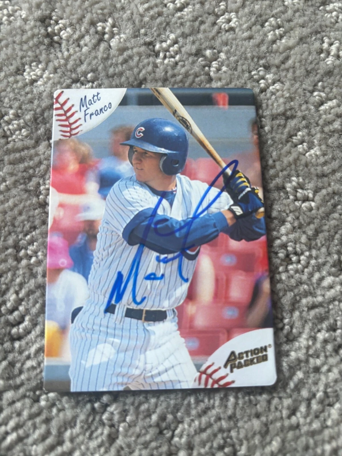 Matt Franco signed autographed 1994 Action Packed Minors #46 Iowa Cubs Card