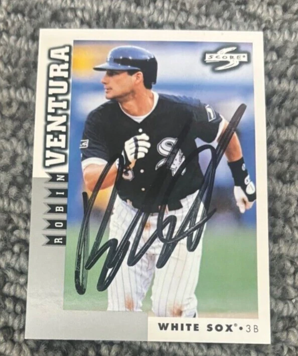 1998 Score Rookie & Traded #RT86 ROBIN VENTURA signed autographed card White Sox