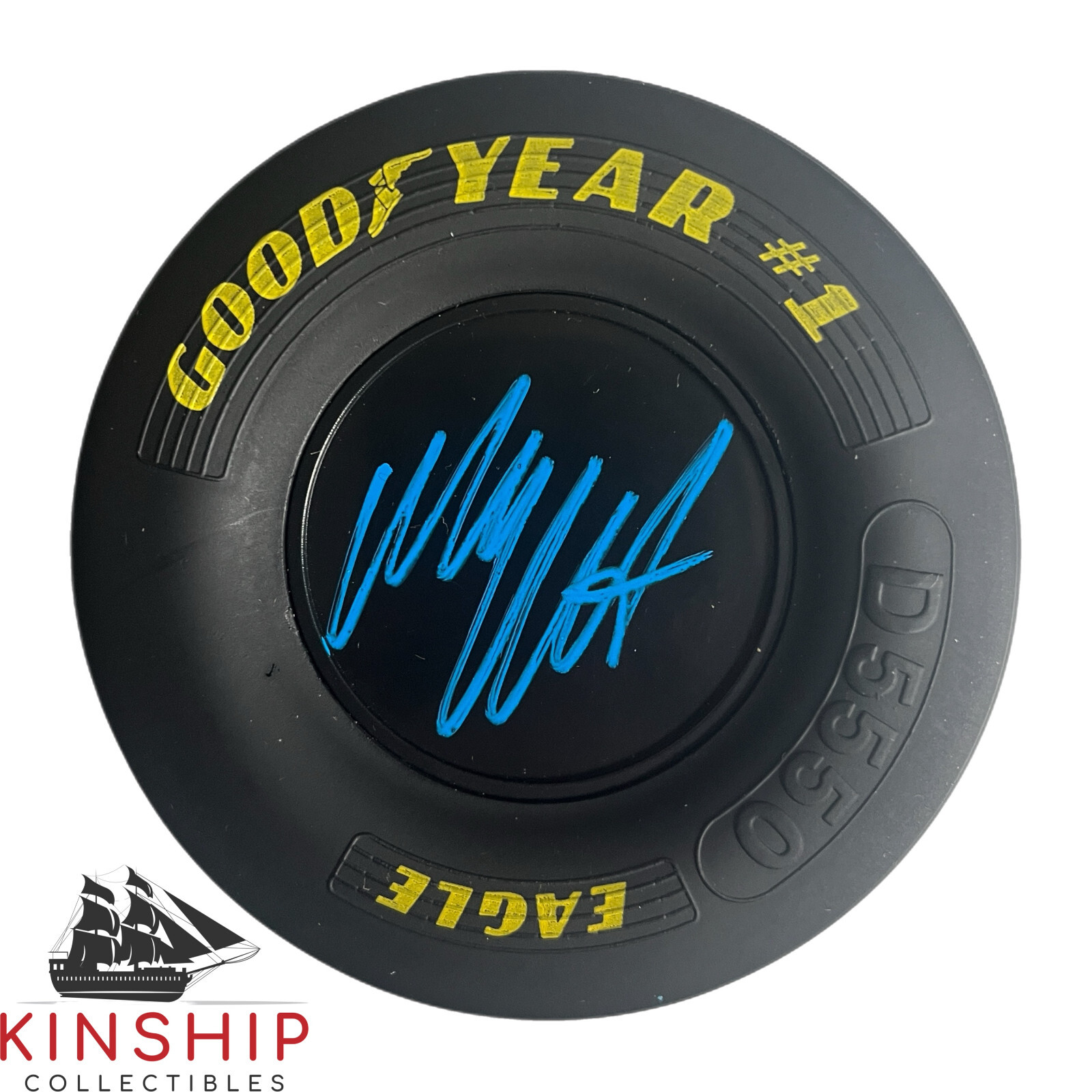 Matt Kenseth signed Goodyear Mini Tire JSA COA Nascar Daytona Auto Rare T45