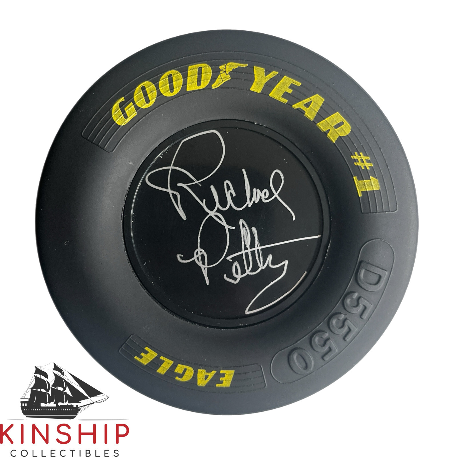 Richard Petty signed Goodyear Mini Tire JSA COA Nascar Daytona Auto Rare T47