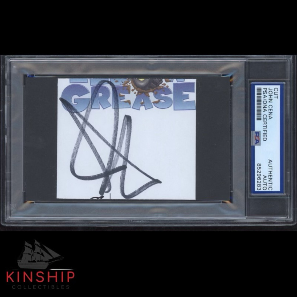 John Cena signed cut PSA DNA Slabbed Auto Wrestling Actor WWE C3467