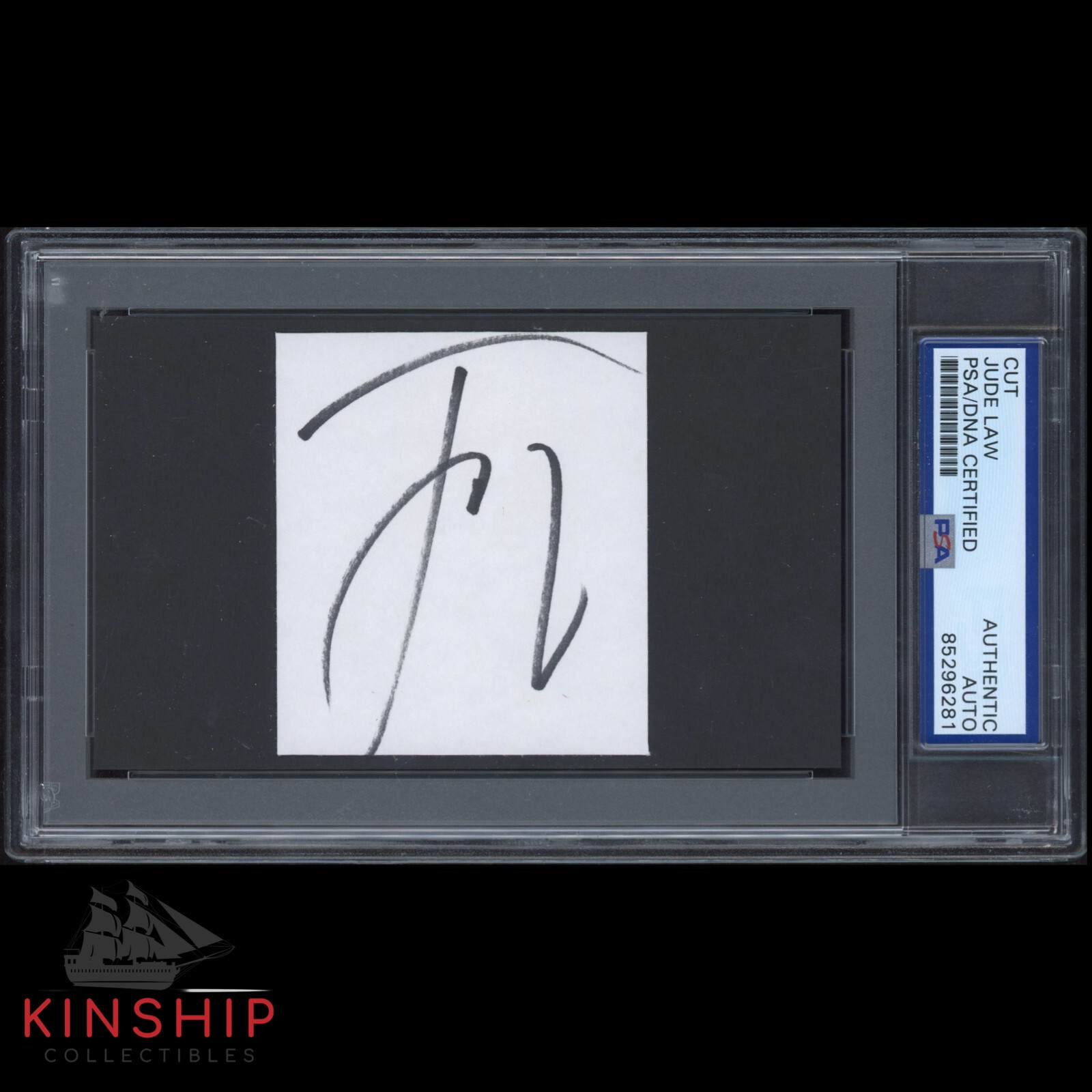 Jude Law signed cut PSA DNA Slabbed Rare Actor Auto C3491