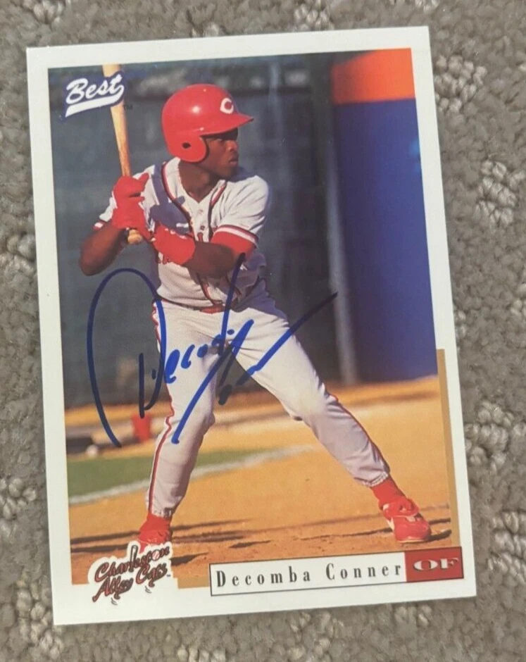1996 Best DECOMBA CONNER Signed Autographed Card autograph REDS TIGERS