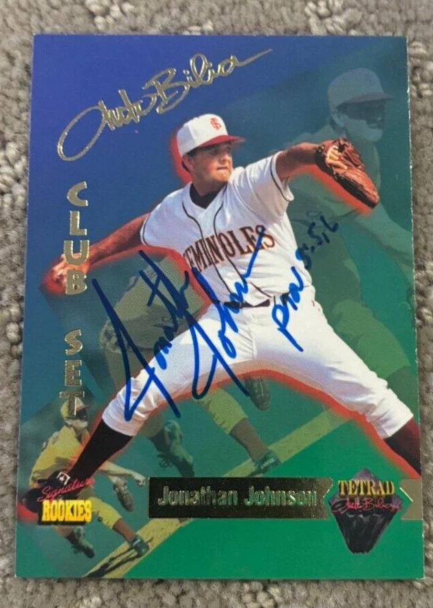 Tetrad Autobilia 1995 Signature Rookies Jonathan Johnson signed autographed card