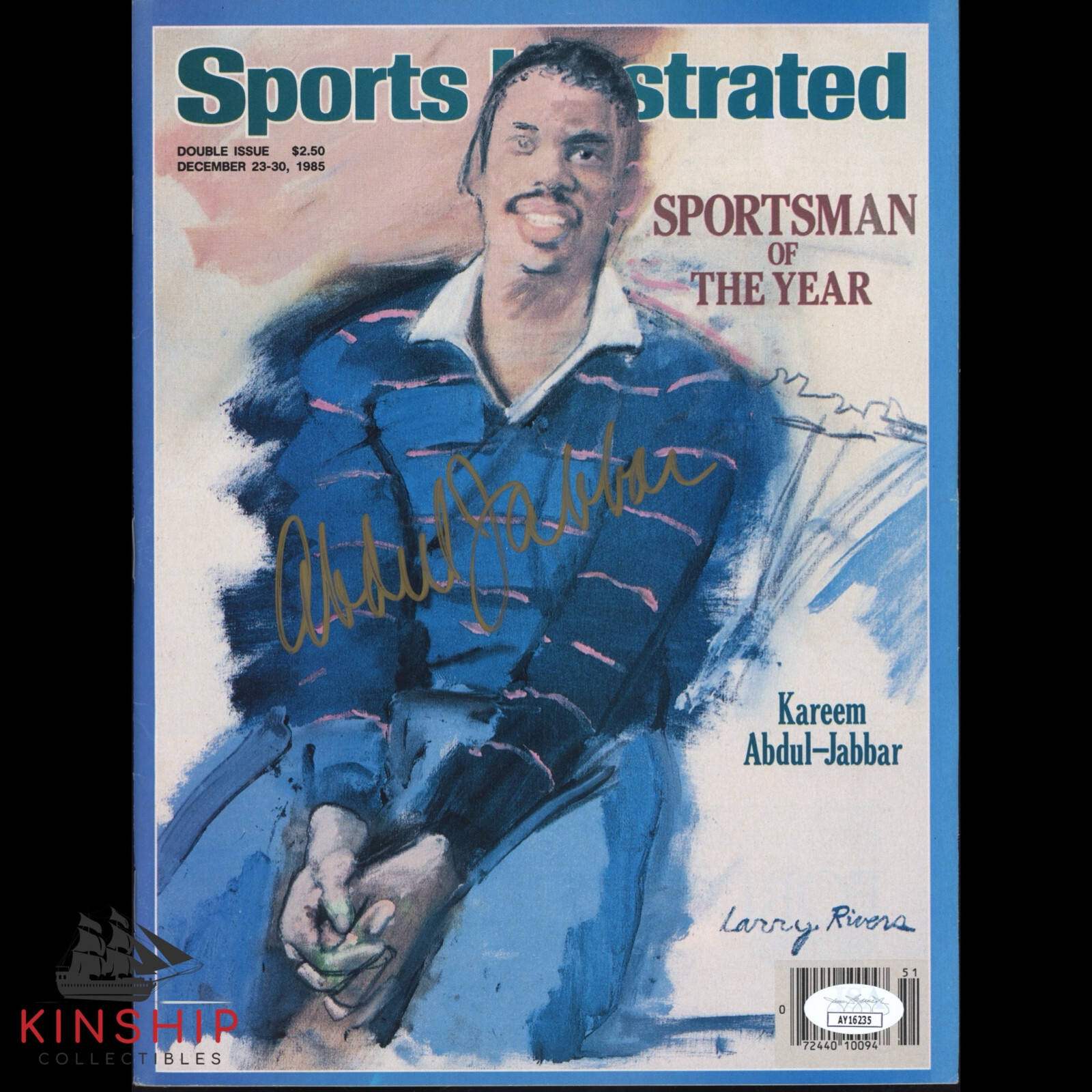 Kareem Abdul-Jabbar signed Sports Illustrated Magazine JSA COA Lakers HOF E259