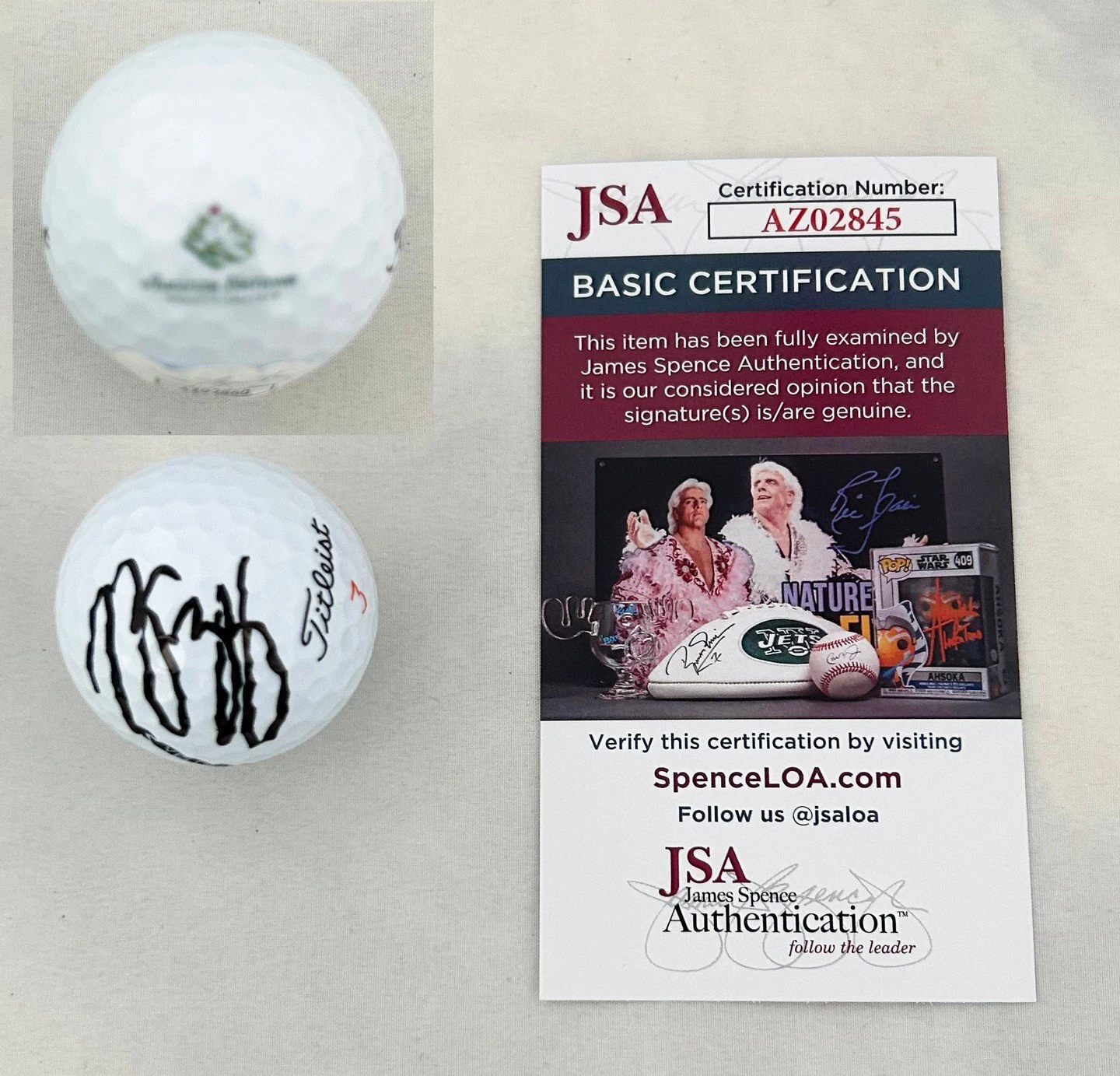 Rose Zhang Signed Golf Ball 2020 US Womens Amateur JSA 3 COA