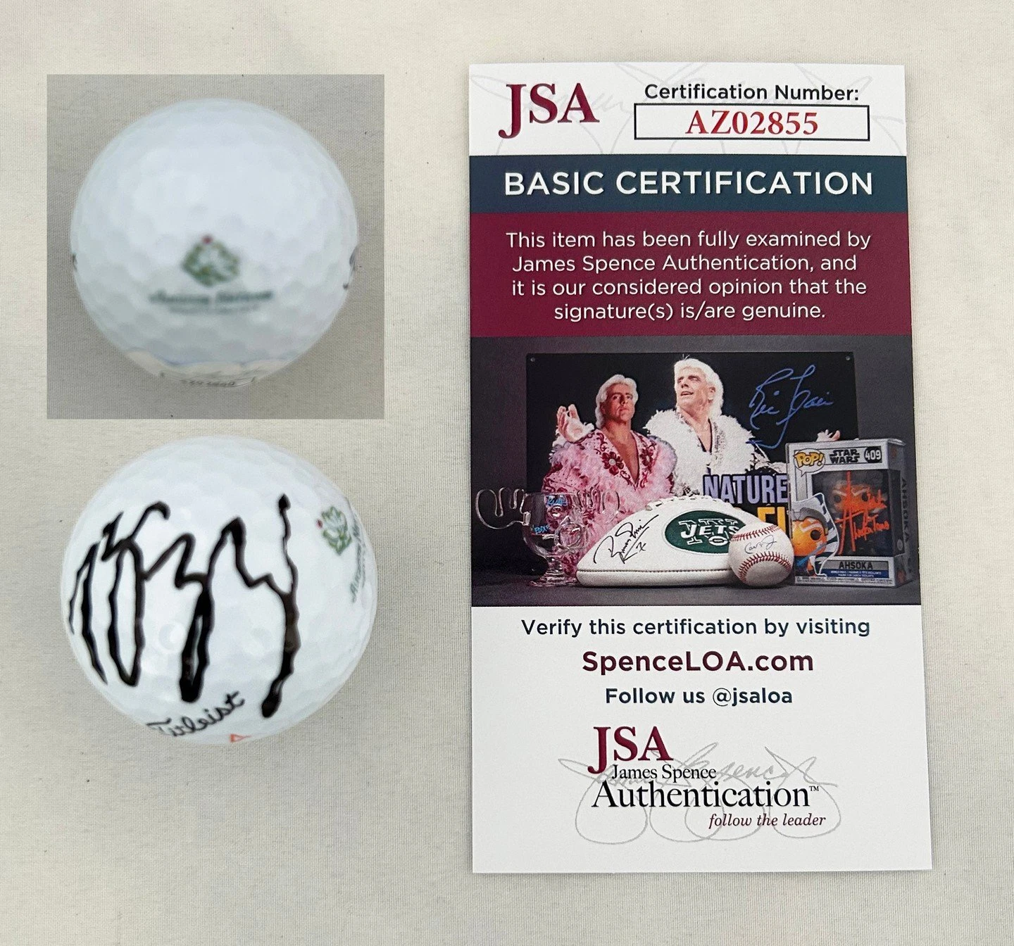 Rose Zhang Signed Golf Ball 2020 US Womens Amateur JSA 1 COA