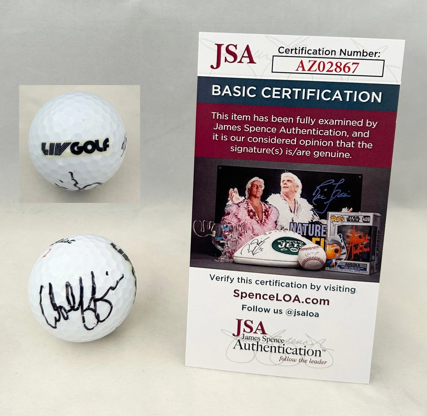 Matthew Wolff Signed Golf Ball Liv JSA COA