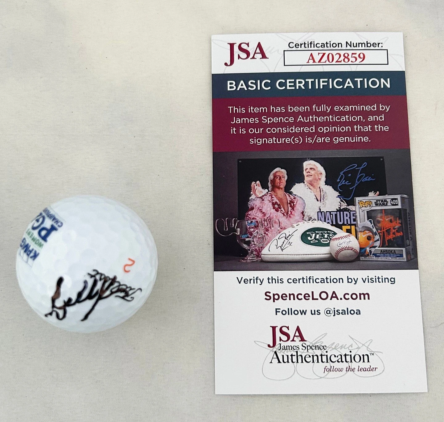 Danielle Kang Signed Golf Ball 2017 Womens PGA Championship JSA COA