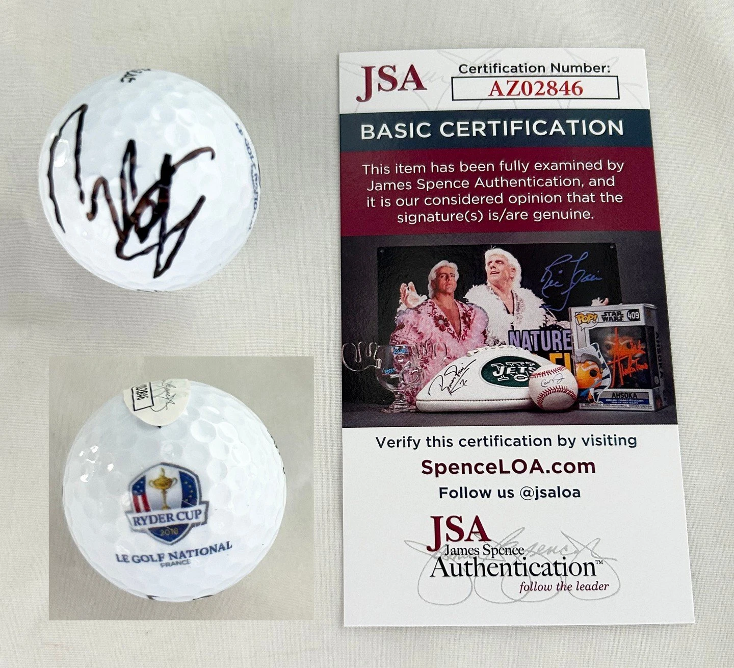 Francesco Molinari Signed Golf Ball 2018 The Open Championship JSA COA