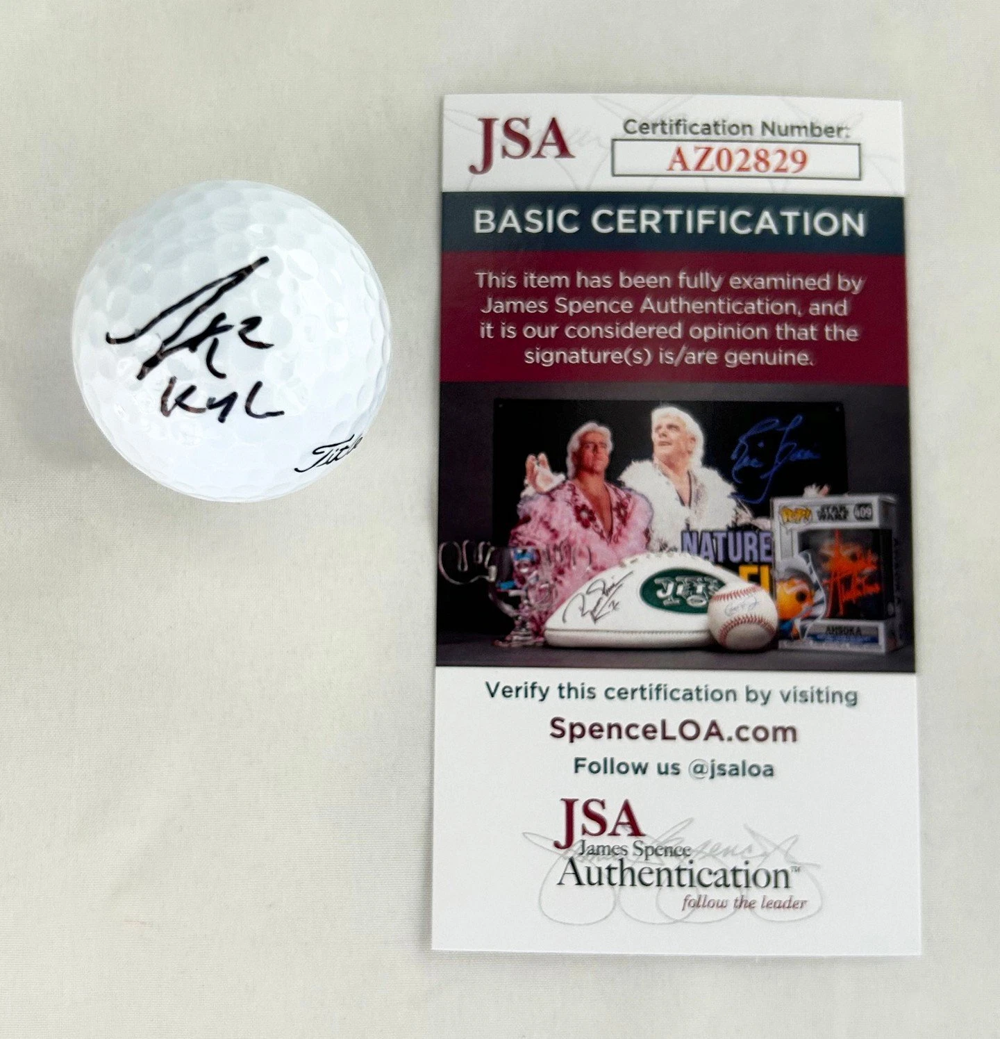 KH Lee Signed Golf Ball JSA COA