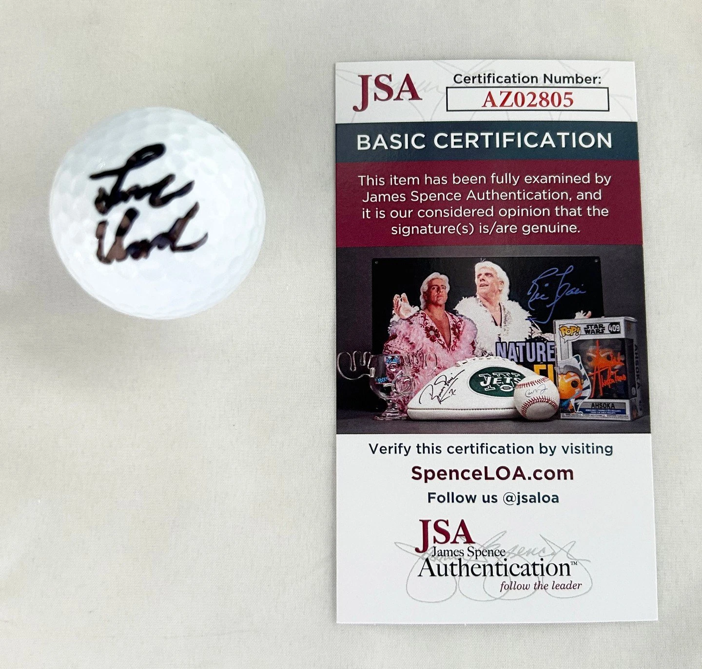 Luke Clanton Signed Golf Ball JSA COA