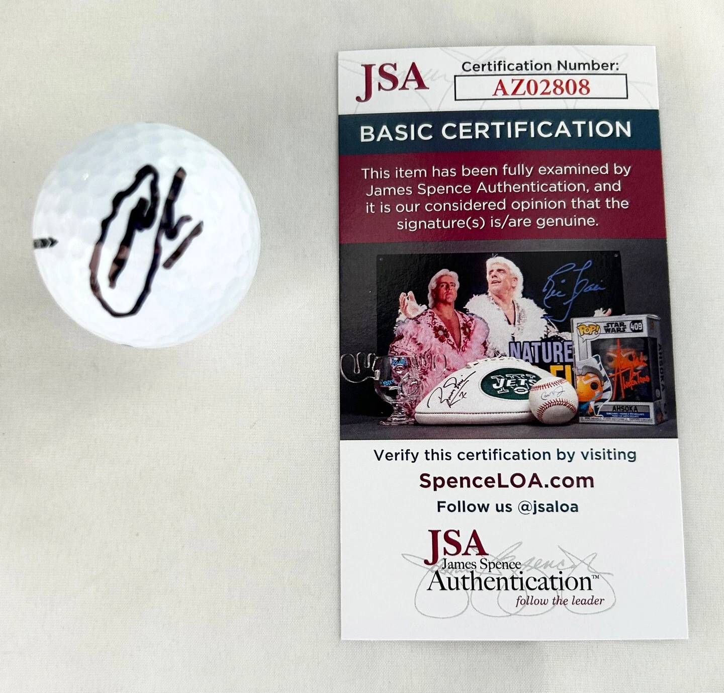Min Woo Lee Signed Golf Ball JSA COA