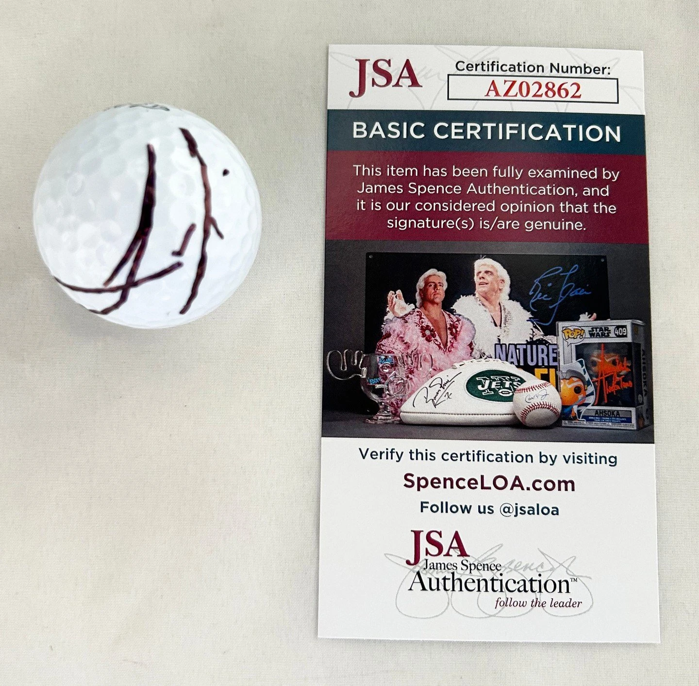 Joaquin Niemann Signed Golf Ball JSA 1 COA