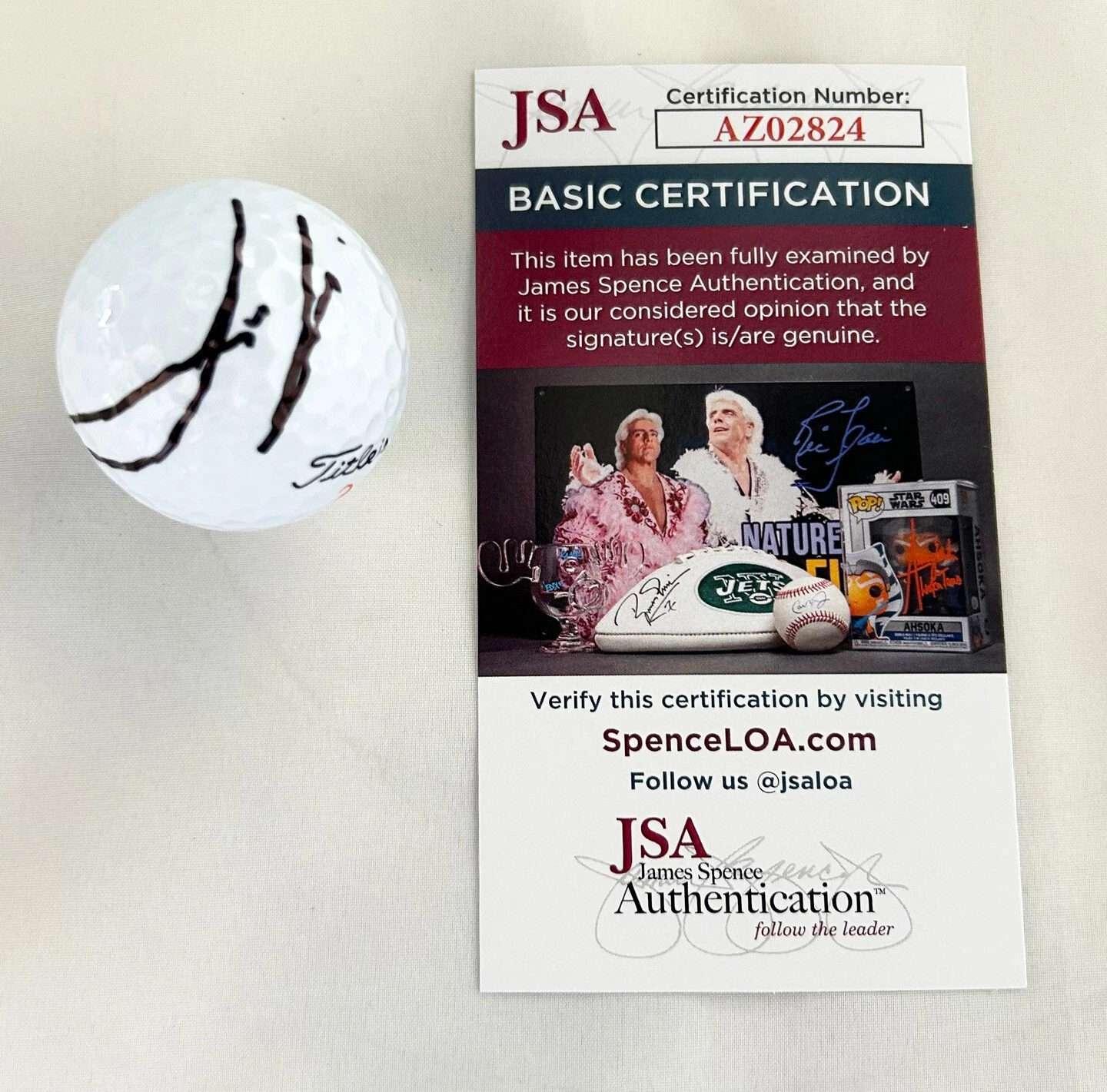 Joaquin Niemann Signed Golf Ball JSA COA