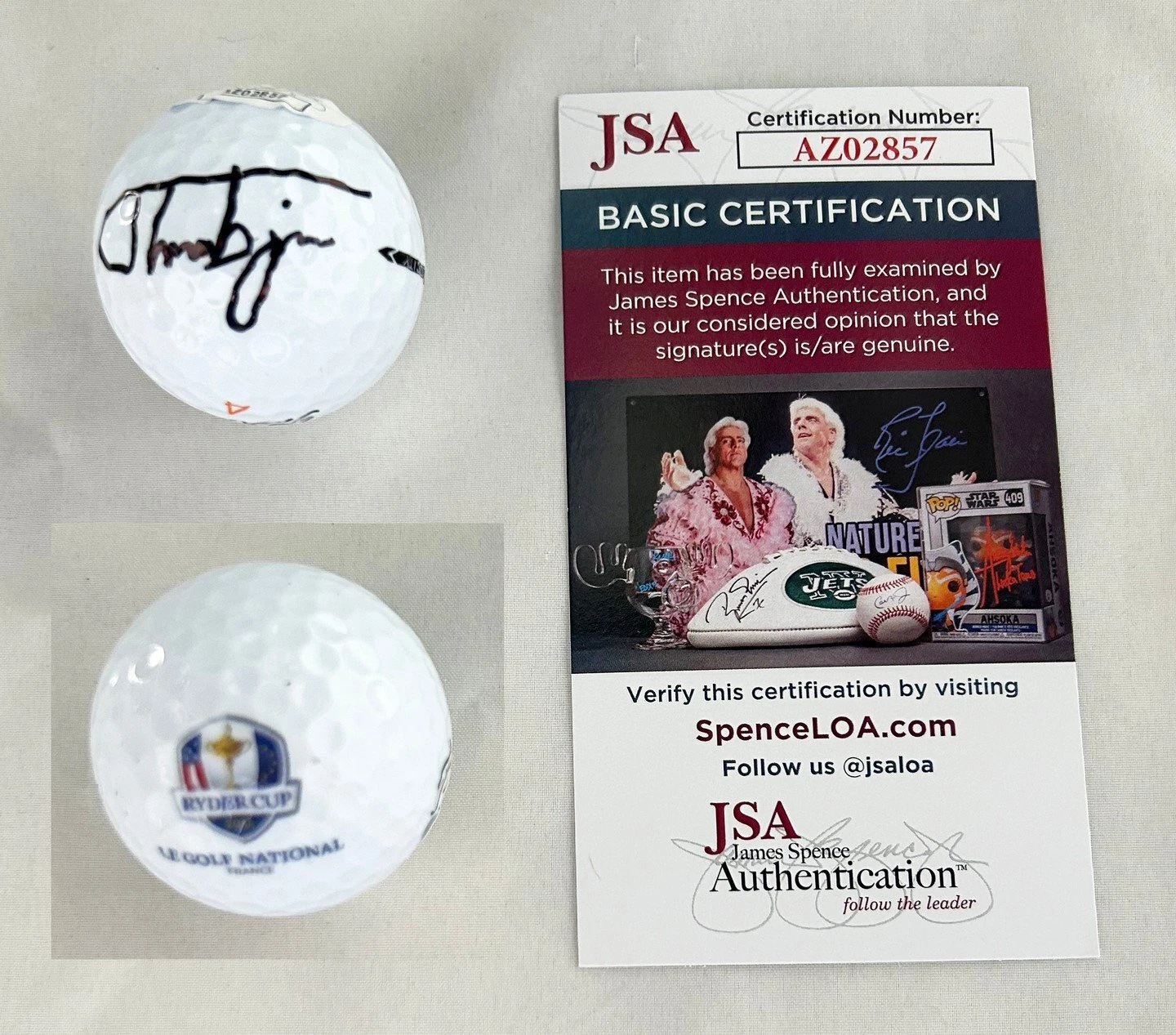 Thorbjorn Olesen Signed Golf Ball 2018 Ryder Cup JSA COA