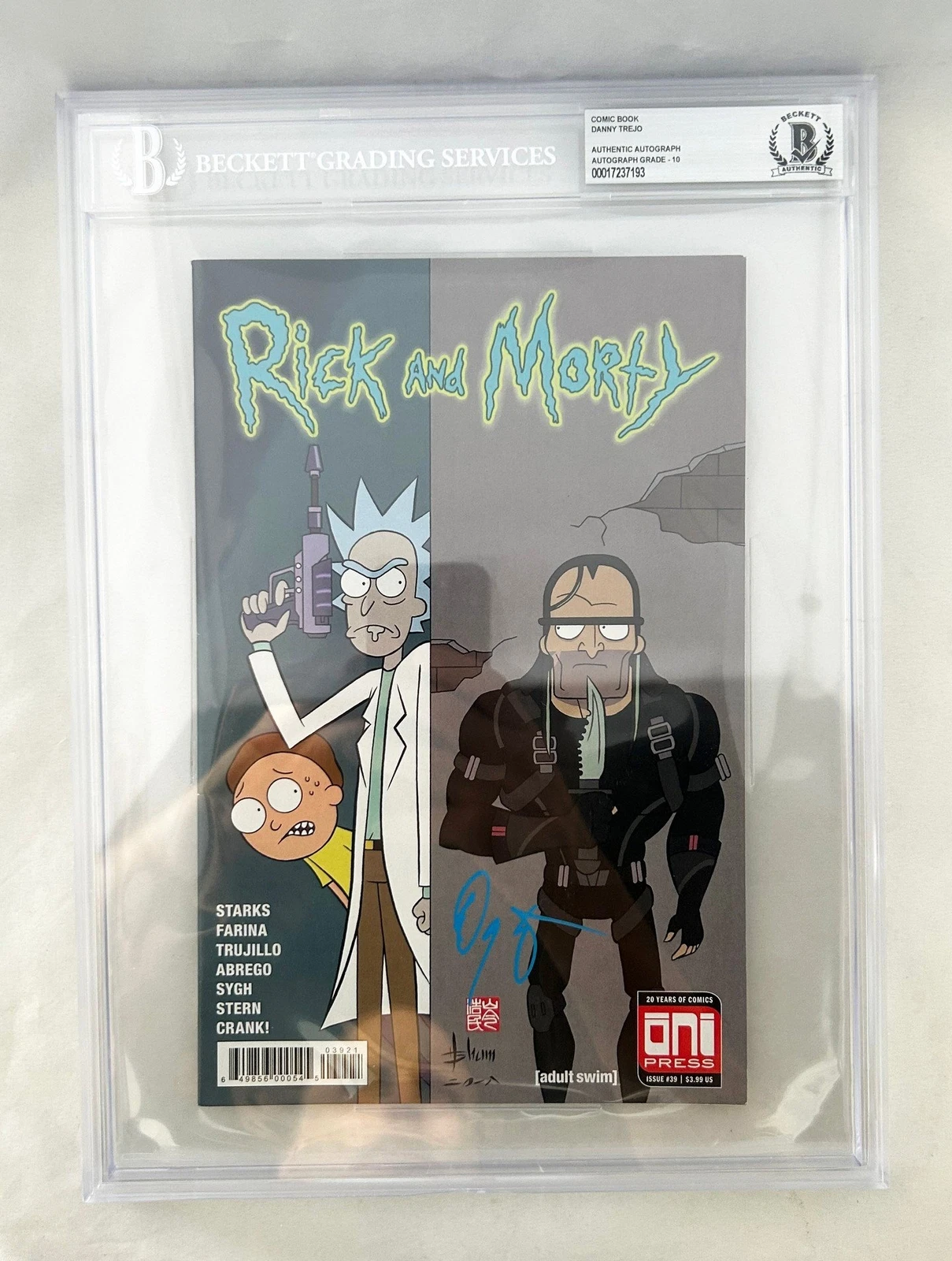 Danny Trejo Signed Comic Book Rick & Morty Jaguar Beckett BAS 3 COA