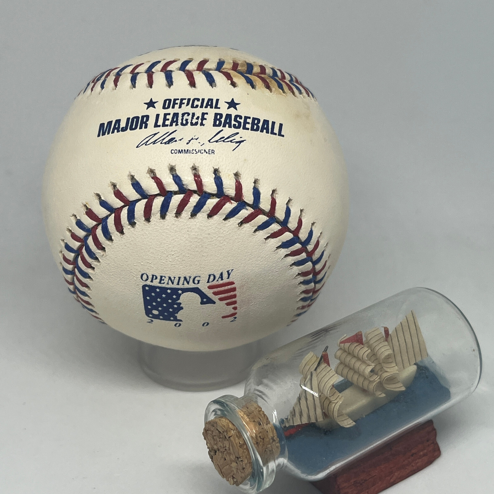 Rawlings Official 2002 Opening Day Unsigned Baseball Logo Rare U334