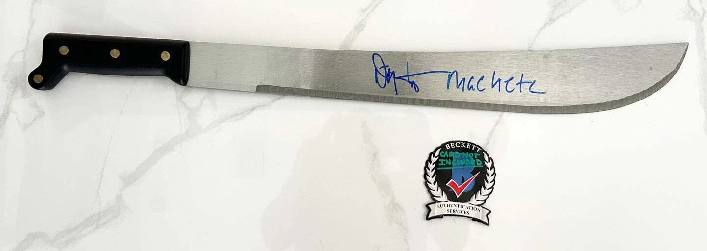 Danny Trejo Signed Machete Beckett BAS 4 COA