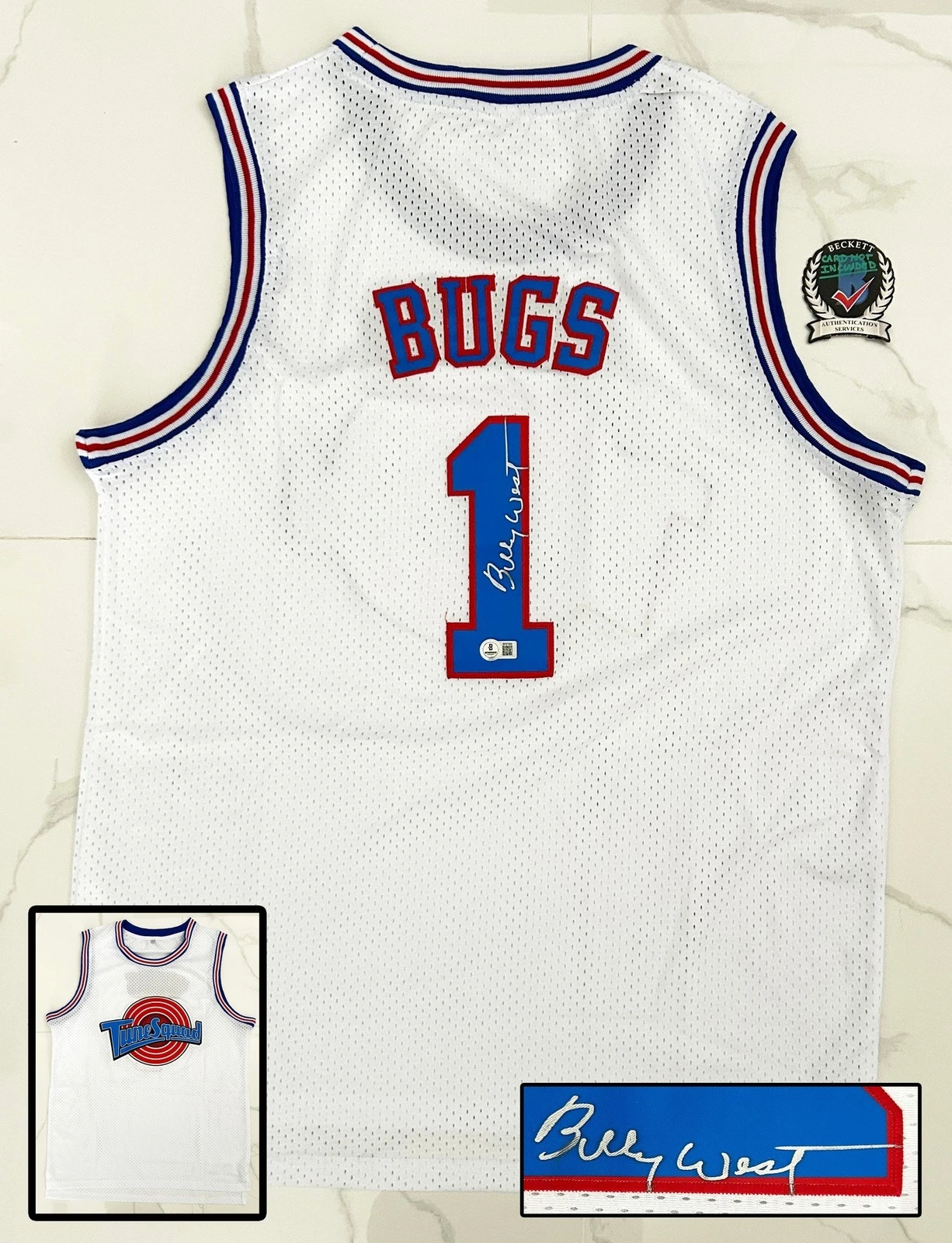 Billy West Signed Jersey Bugs Bunny Space Jam Beckett BAS COA