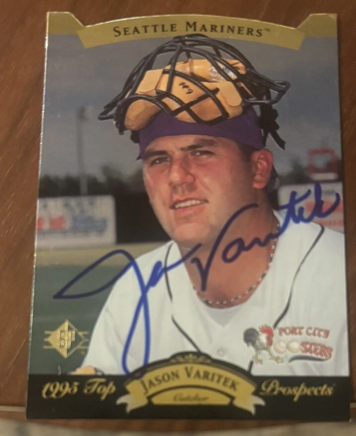 JASON VARITEK 1995 SP TOP PROSPECTS SIGNED AUTOGRAPHED CARD BOSTON RED SOX