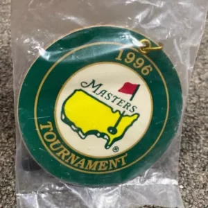 1996 PGA GOLF MASTERS TOURNAMENT WOOD BAG TAG SEALED NEVER USED RARE