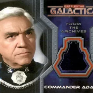 2004 Battlestar Galactica From The Archives Cmdr. Adama Material Card CC1