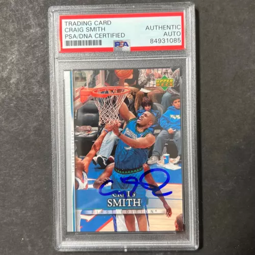 2007-08 UPPERDECK FIRST EDITION #67 CRAIG SMITH SIGNED CARD AUTO PSA SLABBED TIM COLLECTIBLE MEMORABILIA