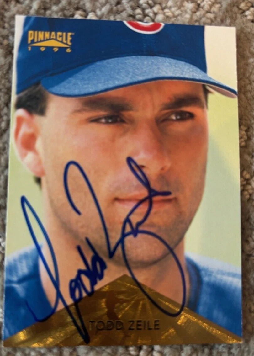 1996 Pinnacle #42 Todd Zeile signed autographed Chicago Cubs Baseball Card