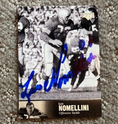 1997 Upper Deck Legends #54 Leo Nomellini signed autographed card 49ers
