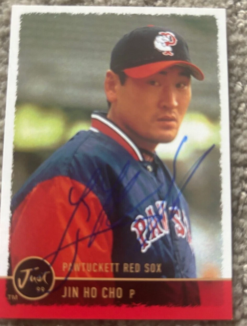 JIN HO CHO 1999 JUST AUTOGRAPHED SIGNED AUTOGRAPHED BASEBALL CARD #70 RED SOX