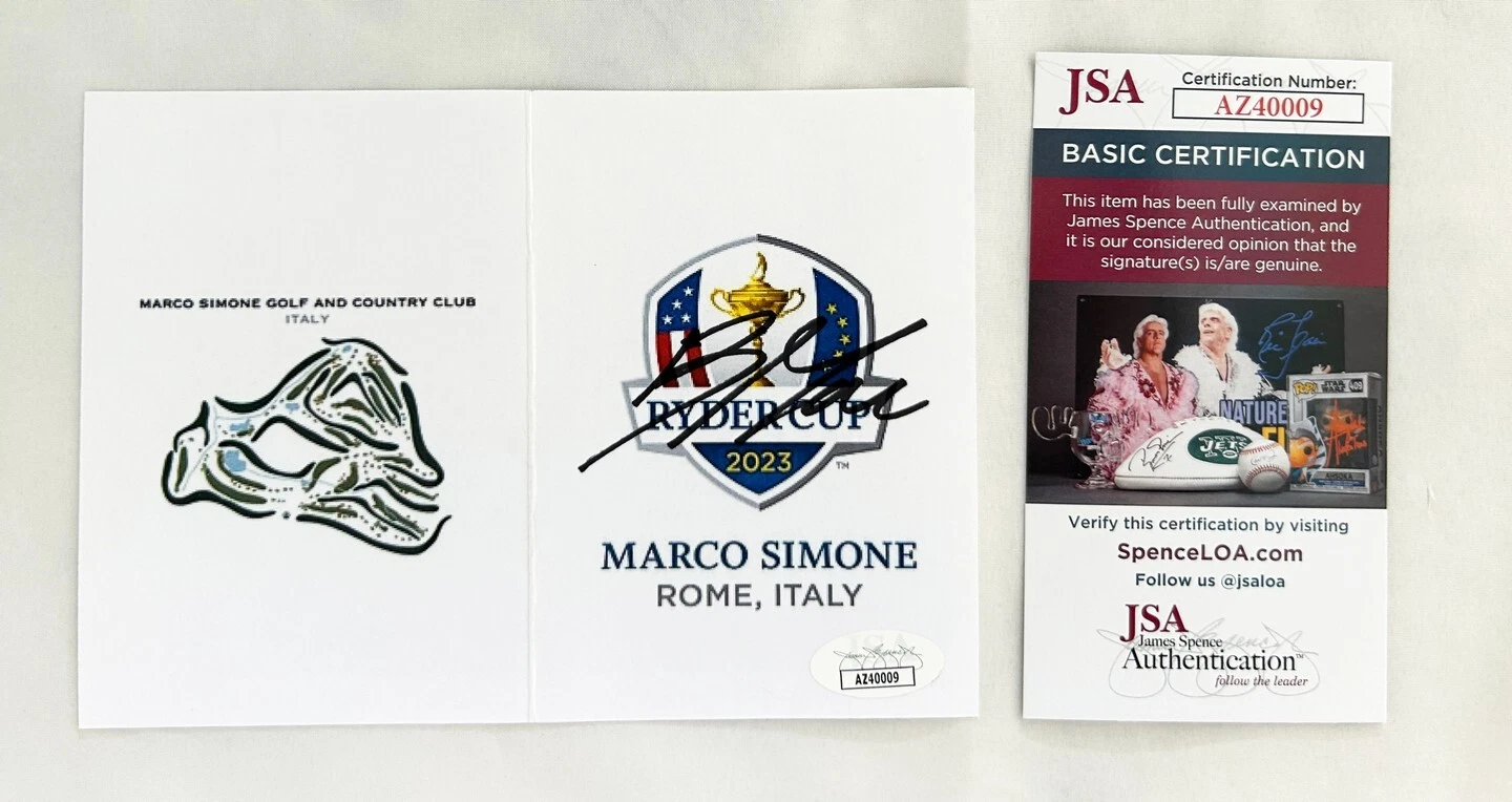 Robert MacIntyre Signed 2023 Ryder Cup Scorecard JSA COA