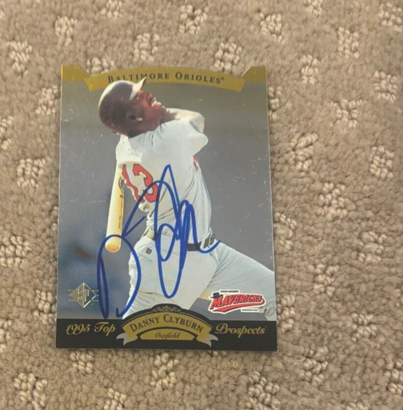 1995 SP Top Prospects #16 Danny Clyburn signed autographed card Upper Deck