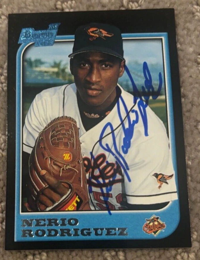 1997 Bowman Baltimore Orioles #190 Nerio Rodriguez signed autographed card