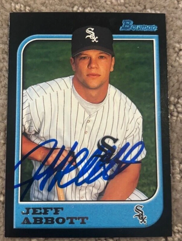1997 Bowman #128 Jeff Abbott signed autographed card Chicago White Sox Rookie